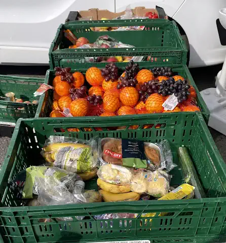 Donated fruit and vegetables.
