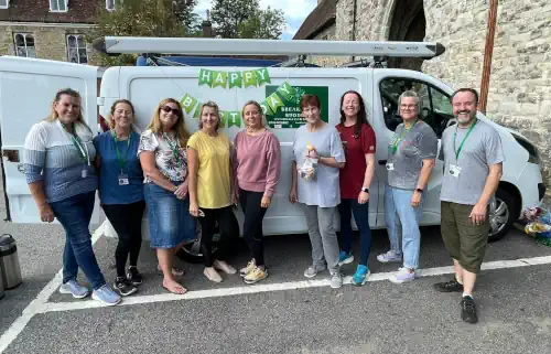 The team of volunteers on the first birthday of Breakfast Buddies.